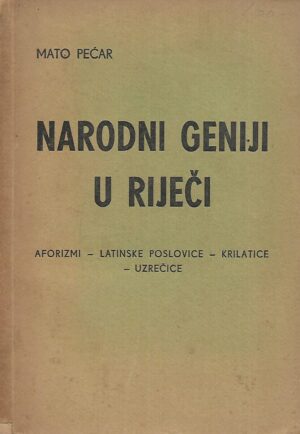 Mato Pećar: Narodni geniji u riječi
