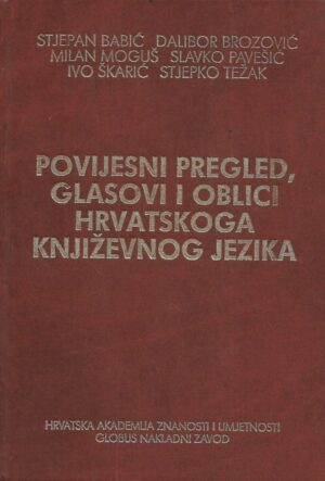 S.Babić, D.Brozović, M.Moguš, S.Pavešić, I.Škarić i S.Težak: Povijesni pregled,glasovi i oblici hrvatskoga književnog jezika