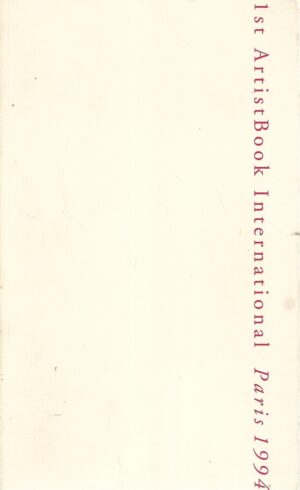 1st Artist Book International Paris 1994