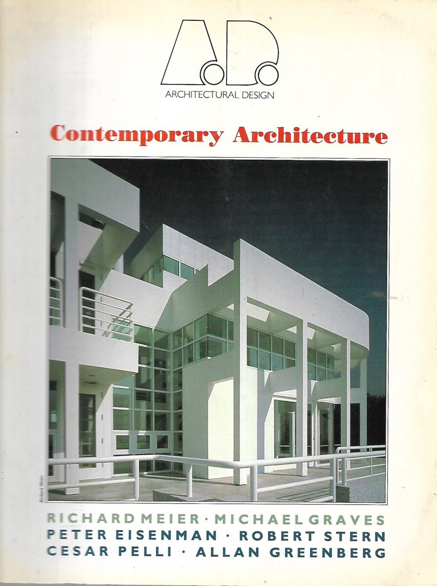 Architectural Design Vol. 58 No. 7/8-1988 - Contemporary Arhitecture