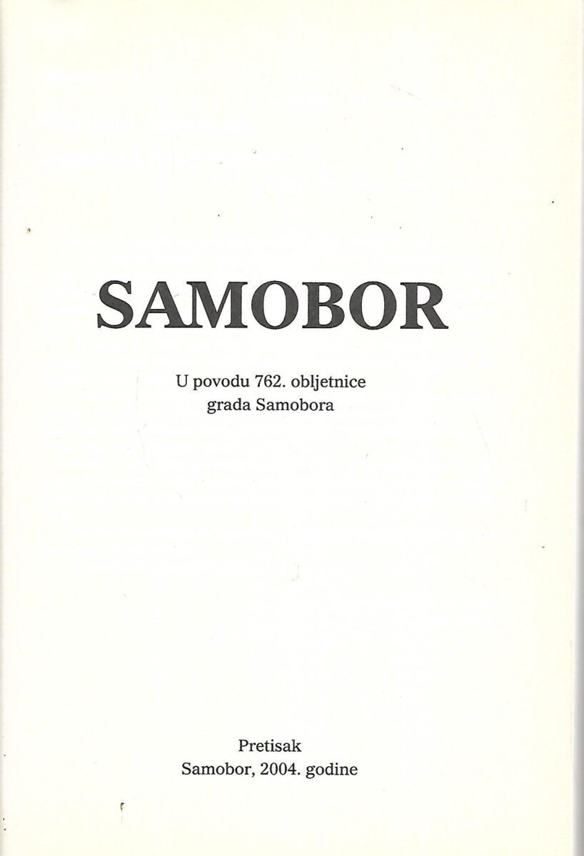 Drago Feletar (ur.): Samobor - Slika 2