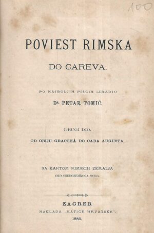 Petar Tomić: Poviest rimska do careva
