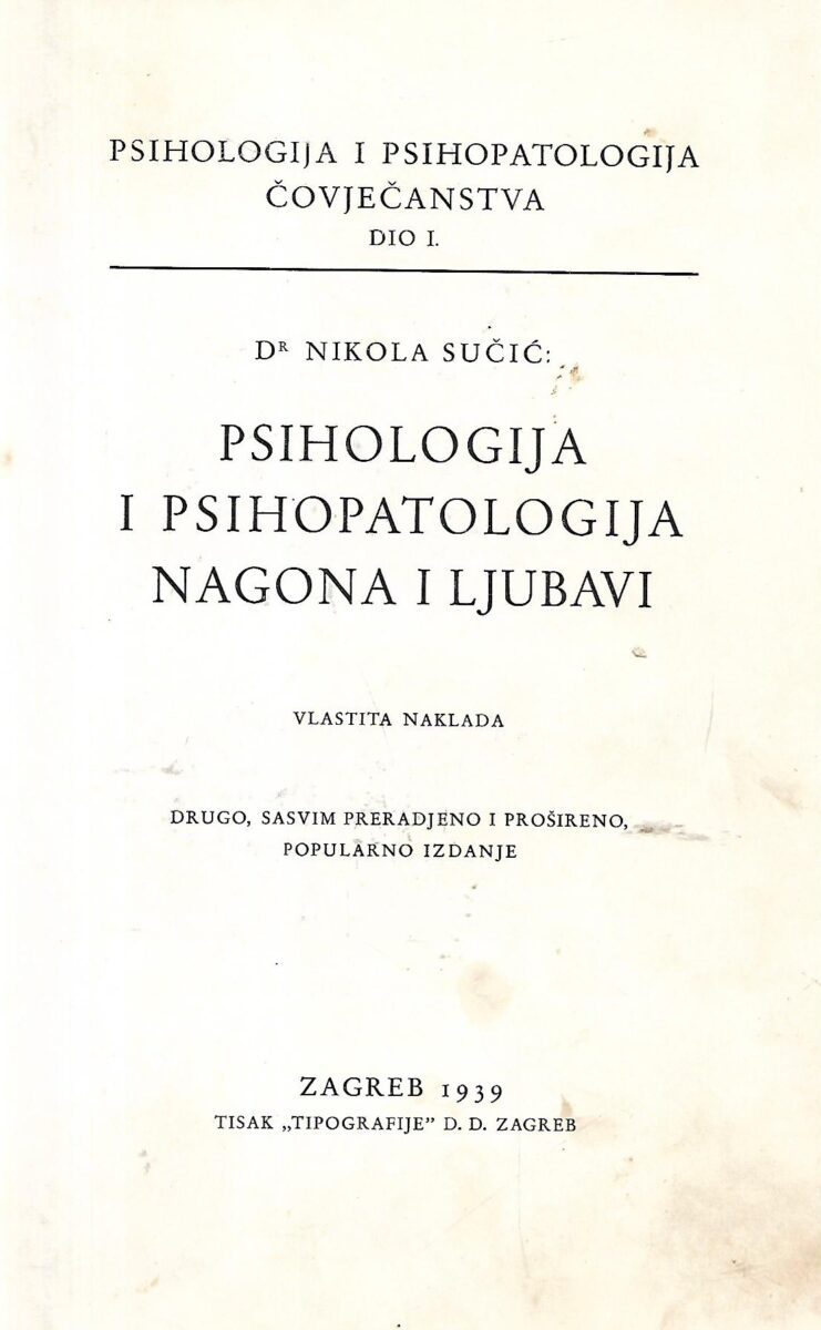Dr. Nikola Sučić: Psihologija čovječanstva - Slika 2