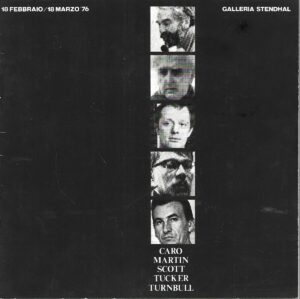 Galleria Stendhal- Caro, Martin, Scott, Tucker, Turnbull - katalog