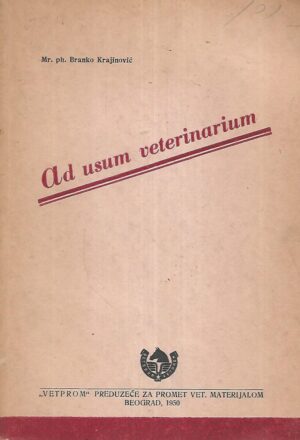 Branko Krajinović: Ad usum veterinarium