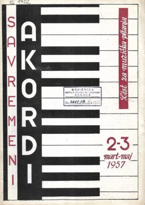 Savremeni akordi - broj 2-3, mart-maj 1957.