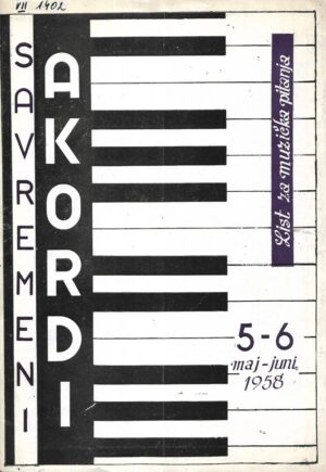 Savremeni akordi - broj 5--6, maj-juni 1958.