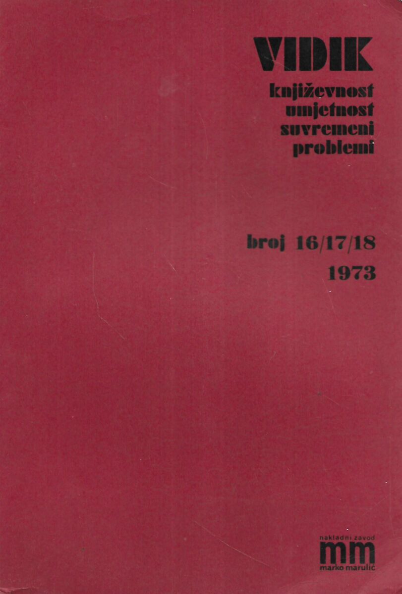Vidik 16/17/18: Listopad - Studeni - Prosinac 1973.