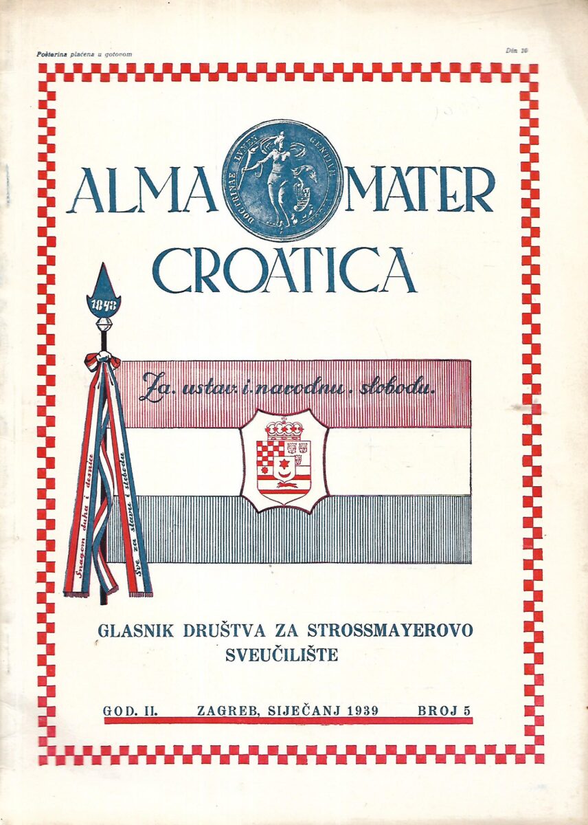 Alma Mater Croatica Broj.5 / siječanj.1939.