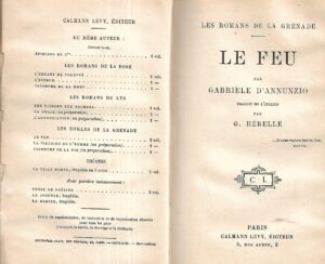 Gabriele D'Annunzio: Le Feu