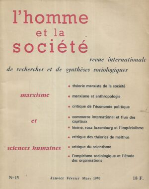 L'homme et la societe No 15