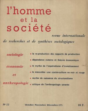 L'homme et la societe No 22