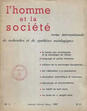 L'homme et la societe No 3