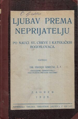 Dr. Franjo Šimečki: Ljubav prema neprijatelju