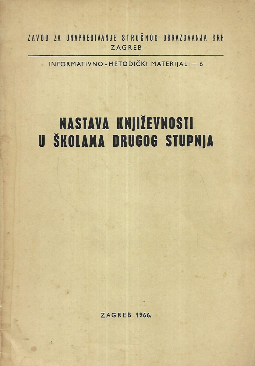 Informativno - metodički materijali - Nastava književnosti 1-4