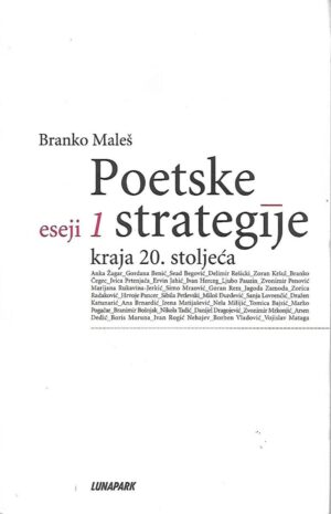 Branko Maleš: Poetske strategije krajem 20.stoljeća / Eseji 1