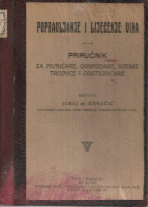 Juraj Kovačić: Popravljanje i liječenje vina