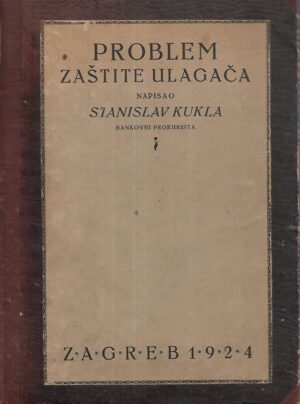 Stanislav Kukla: Problem zaštite ulagača