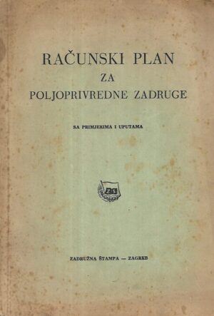 Računski plan za poljoprivredne zadruge sa primjerima i uputama