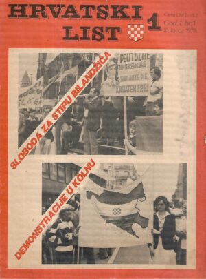 Hrvatski list 1 / 1978