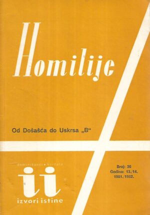 Homilije Broj 36. / Godina 13.-14.  1981./1982.