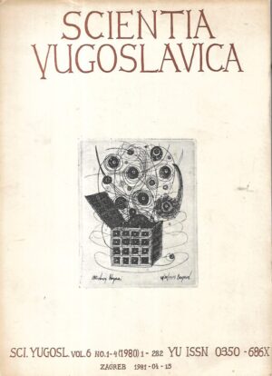 Scientia Yugoslavica Vol.6 /No.1-4 (1980)