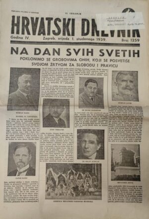hrvatski dnevnik / god.iv., br.1259 - 1.studenoga.1939.
