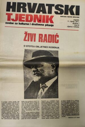 hrvatski tjednik - novine za kulturna i društvena pitanja 11.06.1971.