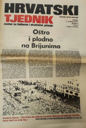 hrvatski tjednik - novine za kulturna i društvena pitanja 07.05.1971.