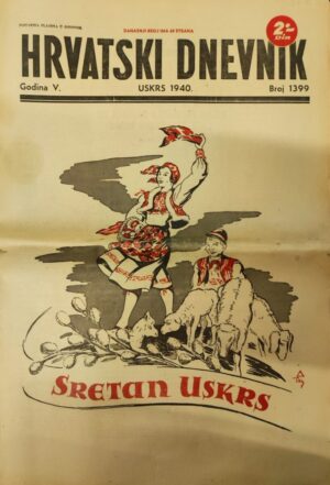 hrvatski dnevnik / br.1399, god.v. - uskrs, 1940.