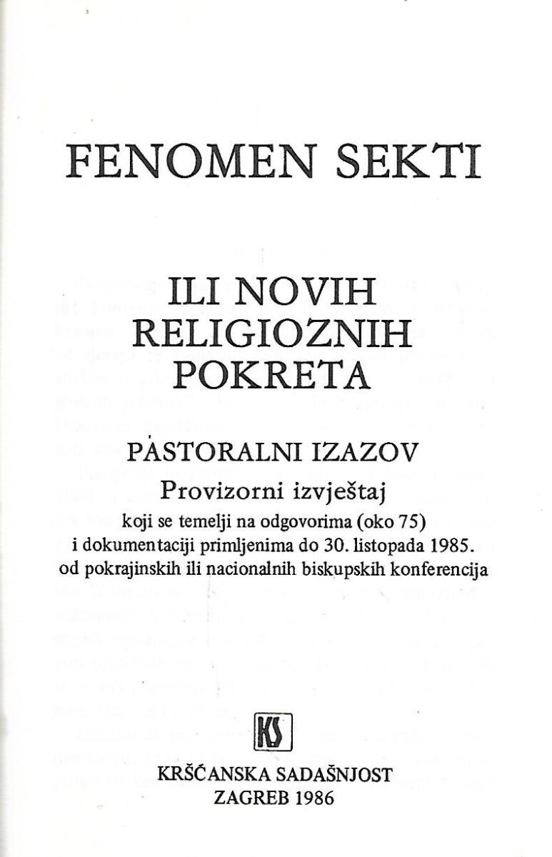 fenomen sekti ili novih religioznih pokreta