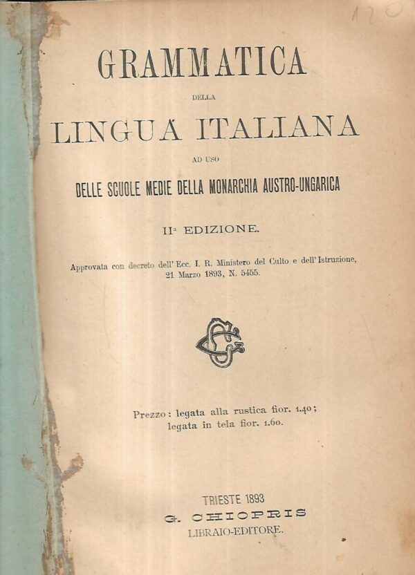 gramatica della lingua italiana