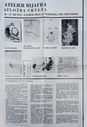 atelliere biafra - izložba crteža - plakat