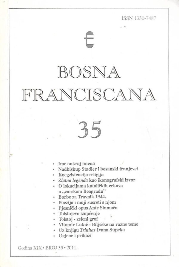 bosna franciscana – broj 35 – 2011.