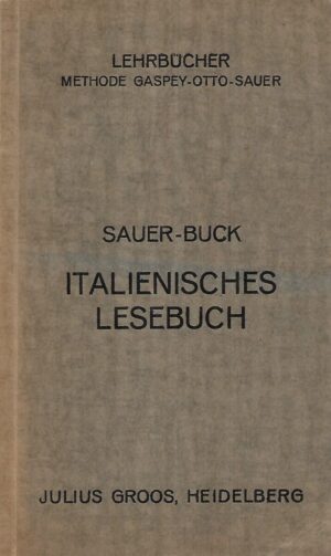 sauer i buck: italiensches lesebuch