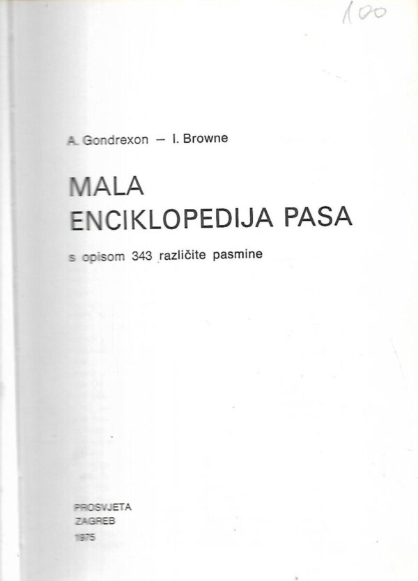 a.gondrexon i i.browne: mala enciklopedija pasa