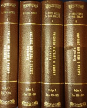 boris vizner, ivan bukljaš: komentar zakona o oveznim (obligacionim) odnosima 1-4