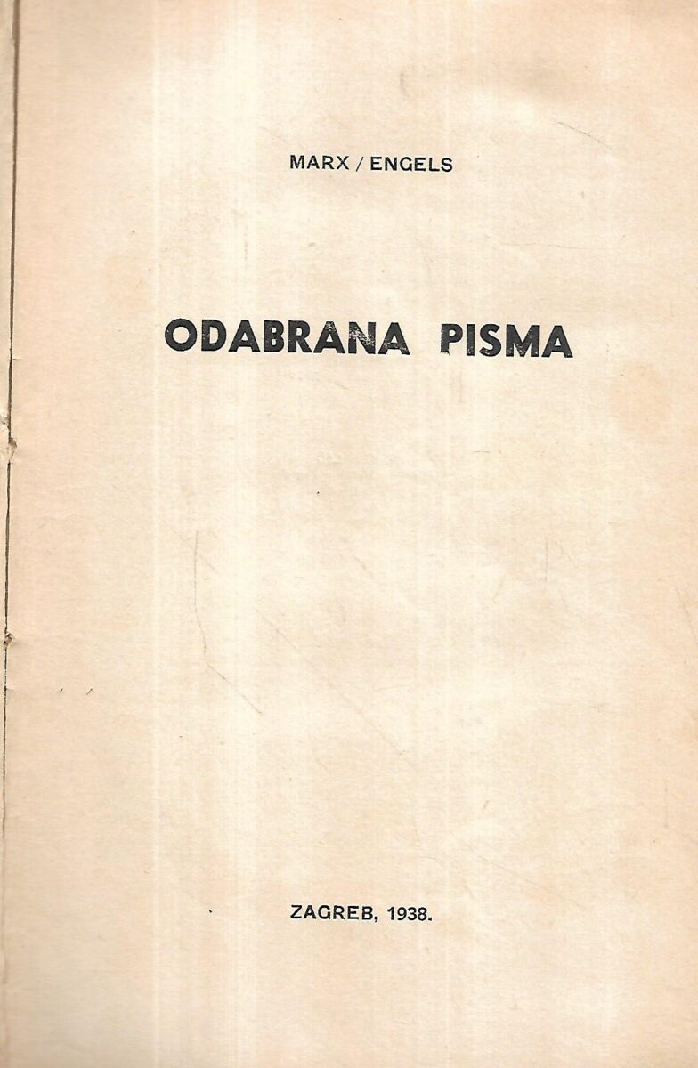 karl marx i friedrich engels: odabrana pisma
