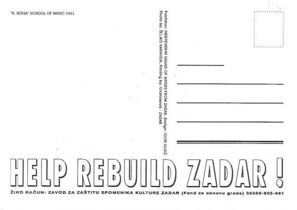help croatia! zadar, autmn, 1991.  #3