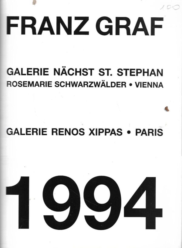 franz graf - 1994 - katalog