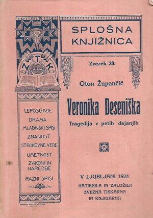oton Župančić: veronika deseniška