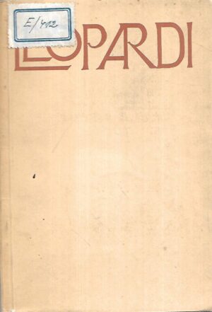 giacomo leopardi: pesmi