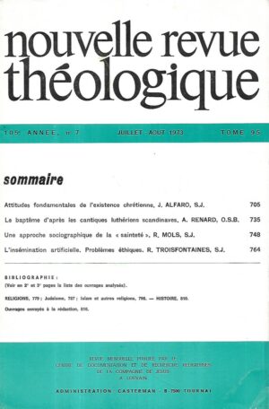 nouvelle revue théologique 7-1973