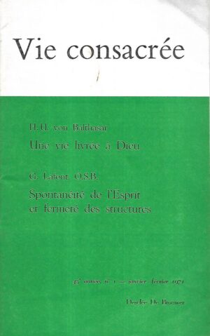 vie consacree 1-1971