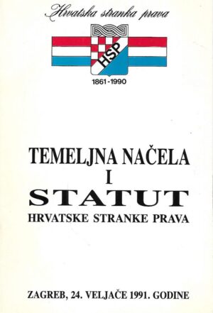 temeljna načela i statut hrvatske stranke prave