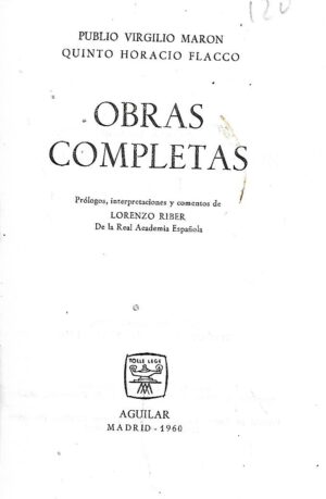 publio virgilio maron, quinto horacio flacco: obras completas