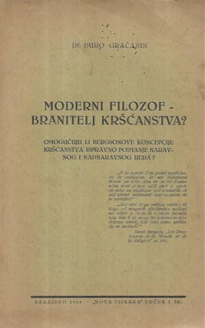 Đuro gračanin: moderni filozof-branitelj kršćanstva?