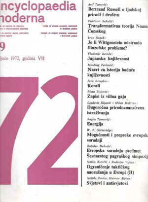 encyclopaedia moderna : časopis za sintezu znanosti, umjetnosti i društvene prakse 19-1972