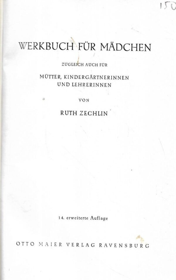 ruth zechlin: werkbuch für mädchen