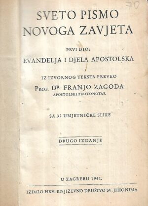 franjo zagoda: staro pismo novoga zavjeta